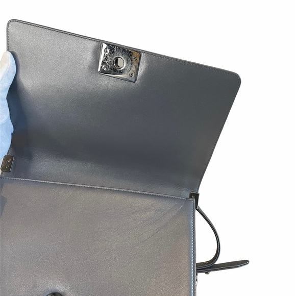 Chanel Purple Tweed  Medium Boy Bag - Picture 7 of 9